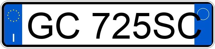 Numer rejestracyjny GC725SC posiada PORSCHE Macan