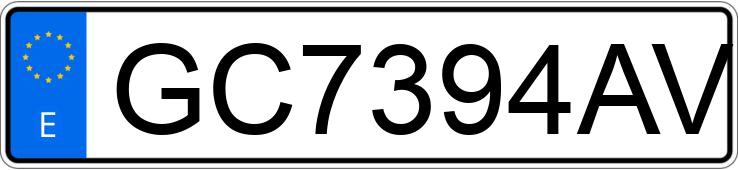 Numer rejestracyjny GC7394AV posiada VOLKSWAGEN GOLF Numer rejestracyjny GC7394AV posiada VOLKSWAGEN GOLF