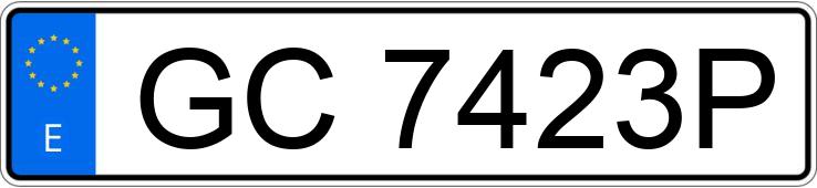 Numer rejestracyjny GC7423P posiada TOYOTA STARLET