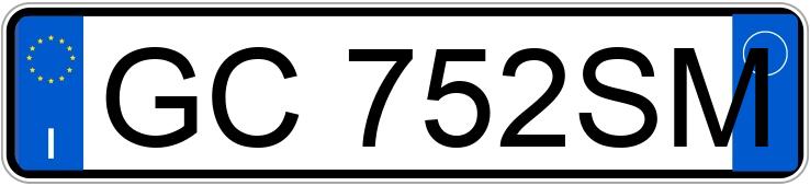 Numer rejestracyjny GC752SM posiada LANCIA Ypsilon 3a serie Numer rejestracyjny GC752SM posiada LANCIA Ypsilon 3a serie