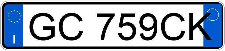 Numer rejestracyjny GC759CK posiada TOYOTA Aygo 2a serie