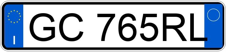 Numer rejestracyjny GC765RL posiada LANCIA Ypsilon 3a serie