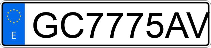 Le numéro d’enregistrement GC7775AV a TOYOTA LAND CRUISER