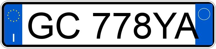 Numer rejestracyjny GC778YA posiada AUDI A3 4a serie