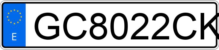 Numer rejestracyjny GC8022CK posiada TOYOTA COROLLA Numer rejestracyjny GC8022CK posiada TOYOTA COROLLA