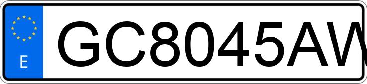 Numer rejestracyjny GC8045AW posiada RENAULT CLIO