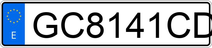 Numer rejestracyjny GC8141CD posiada MITSUBISHI MONTERO