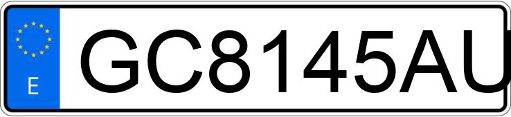 Numer rejestracyjny GC8145AU posiada TOYOTA STARLET