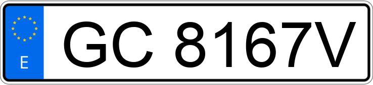Le numéro d’enregistrement GC8167V a MERCEDES 300 (123)