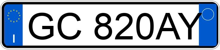 Numer rejestracyjny GC820AY posiada ABARTH 595