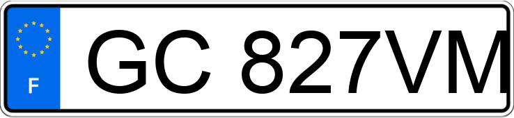 Le numéro d’enregistrement GC827VM a PEUGEOT 2008 II Le numéro d’enregistrement GC827VM a PEUGEOT 2008 II