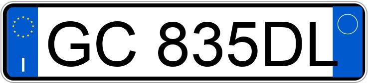 Numer rejestracyjny GC835DL posiada VOLKSWAGEN Golf 8a serie