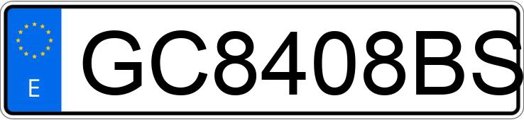 Numer rejestracyjny GC8408BS posiada TOYOTA PASEO