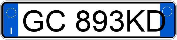 Numer rejestracyjny GC893KD posiada BMW Serie 1