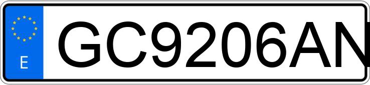 Numer rejestracyjny GC9206AN posiada OPEL CORSA