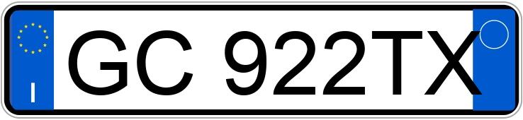 Numer rejestracyjny GC922TX posiada JEEP Compass 2a serie