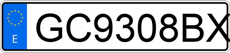 Numer rejestracyjny GC9308BX posiada RENAULT CLIO