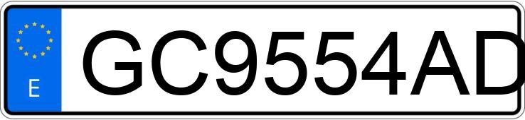 Numer rejestracyjny GC9554AD posiada RENAULT 5