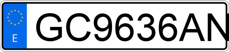 Numer rejestracyjny GC9636AN posiada VOLKSWAGEN GOLF Numer rejestracyjny GC9636AN posiada VOLKSWAGEN GOLF