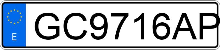 Numer rejestracyjny GC9716AP posiada MERCEDES 230 (124)