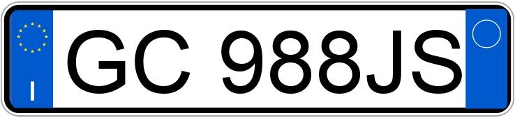 Registreringsnummeret GC988JS har KIA SPORTAGE