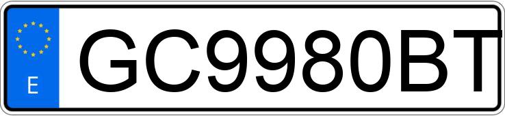 Numer rejestracyjny GC9980BT posiada TOYOTA RAV4