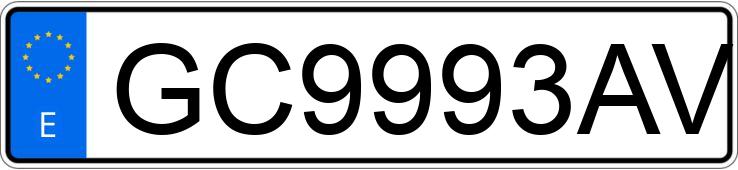 Numer rejestracyjny GC9993AV posiada TOYOTA COROLLA