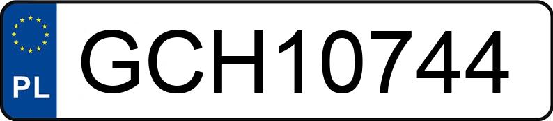 Numer rejestracyjny GCH 10744 posiada VOLKSWAGEN GOLF 1,8 KAT - GCH10744