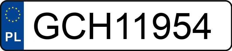 Numer rejestracyjny GCH 11954 posiada RENAULT KANGOO - GCH11954