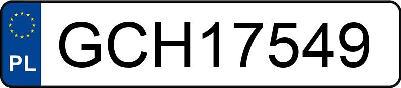 Numer rejestracyjny GCH 17549 posiada VOLKSWAGEN Golf II 1.6 Diesel GL - GCH17549