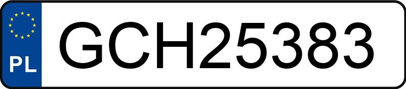 Numer rejestracyjny GCH 25383 posiada FORD FIESTA - GCH25383