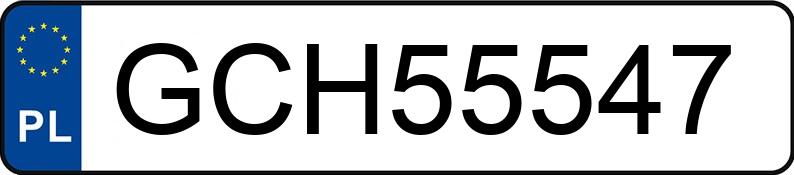 Numer rejestracyjny GCH 55547 posiada TOYOTA YARIS - GCH55547