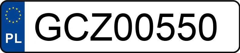 Numer rejestracyjny GCZ 00550 posiada AUDI A4 - GCZ00550