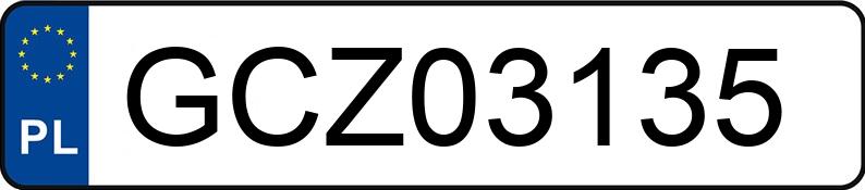 Numer rejestracyjny GCZ 03135 posiada AUDI A4 - GCZ03135 Numer rejestracyjny GCZ 03135 posiada AUDI A4 - GCZ03135