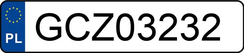 O número de registro GCZ 03232 tem AUDI A4 1.9 TDi Kat. MR`05 E3 8E A4 1.9 TDi Kat. MR`05 E3 8E - GCZ03232