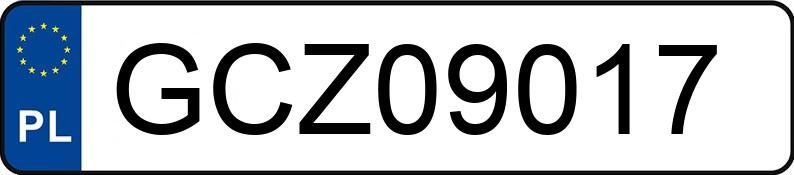 Numer rejestracyjny GCZ 09017 posiada SKODA SUPERB - GCZ09017