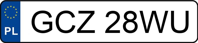 Numer rejestracyjny GCZ 28WU posiada AUDI A4 - GCZ28WU Numer rejestracyjny GCZ 28WU posiada AUDI A4 - GCZ28WU