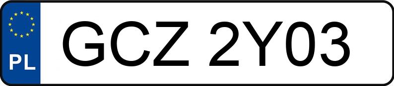 Numer rejestracyjny GCZ 2Y03 posiada GAZ 69 M - GCZ2Y03