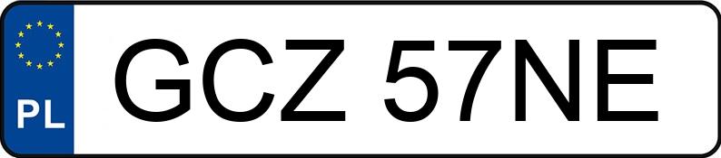 Numer rejestracyjny GCZ 57NE posiada BMW 318i Coupe Kat. E36 s Aut. - GCZ57NE