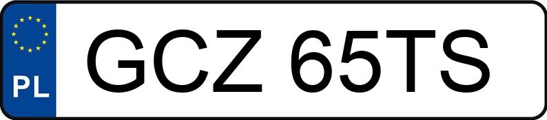 Numer rejestracyjny GCZ 65TS posiada AUDI A3 - GCZ65TS Numer rejestracyjny GCZ 65TS posiada AUDI A3 - GCZ65TS