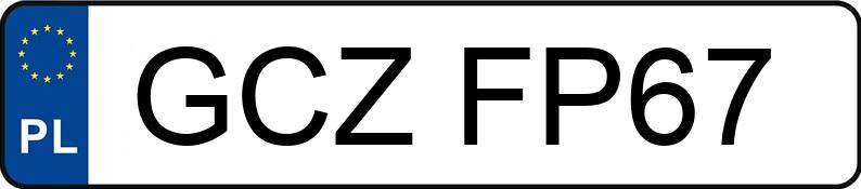 Numer rejestracyjny GCZ FP67 posiada OPEL Vectra B 1.6i Kat. MR`95 GL Plus - GCZFP67