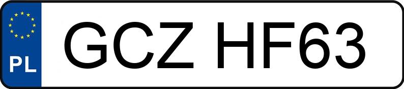Numer rejestracyjny GCZ HF63 posiada MITSUBISHI CARISMA - GCZHF63