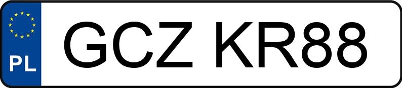Numer rejestracyjny GCZ KR88 posiada FORD KA - GCZKR88