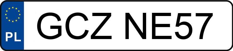 Numer rejestracyjny GCZ NE57 posiada VOLKSWAGEN TRANSPORTER - GCZNE57