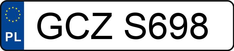 Numer rejestracyjny GCZ S698 posiada VOLKSWAGEN GOLF 1.6 KAT - GCZS698