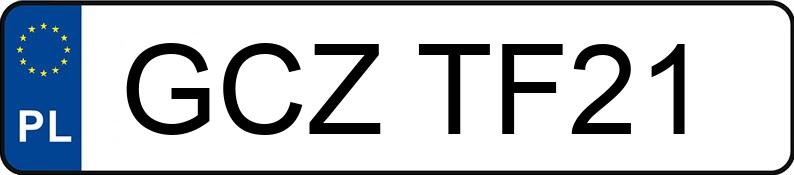 Numer rejestracyjny GCZ TF21 posiada BMW 525 Diesel DPF MR`07 E4 E60 525 Diesel DPF MR`07 E4 E60 - GCZTF21