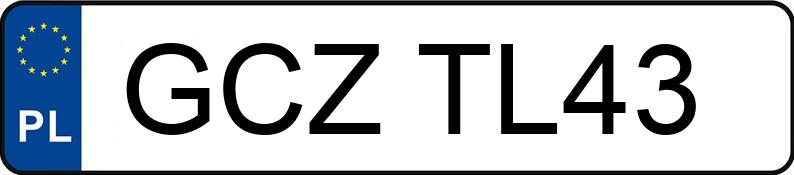 Numer rejestracyjny GCZ TL43 posiada VOLKSWAGEN SHARAN - GCZTL43