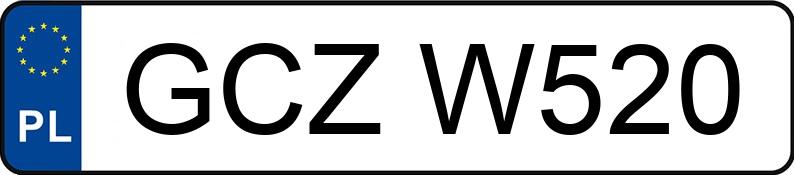Numer rejestracyjny GCZ W520 posiada VOLKSWAGEN GOLF 1.6 KAT - GCZW520 Numer rejestracyjny GCZ W520 posiada VOLKSWAGEN GOLF 1.6 KAT - GCZW520