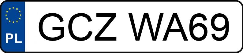 Numer rejestracyjny GCZ WA69 posiada BMW X3 Diesel MR`10 E5 F25 xDrive30d Step - GCZWA69