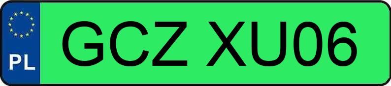 Numer rejestracyjny GCZ XU06 posiada CUPRA BORN 170 KW 77/82 KWH - GCZXU06